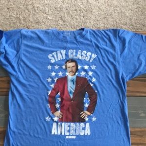 Ron burgundy shirt